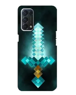 Чохол для OPPO Find X3 Lite з картинкою «Алмазний меч неон» Чохол для OPPO Find X3 Lite з картинкою «Алмазний меч неон»