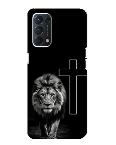 Чехол для OPPO Find X3 Lite с картинкой «Лев и Крест»
