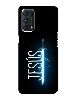 Чехол для OPPO Find X3 Lite с картинкой «Меч Духа Jesus»