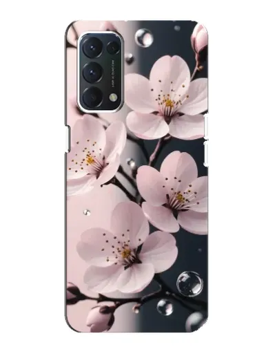 Чехол для OPPO Find X3 Lite с картинкой «Нежная сакура и капли» Чехол для OPPO Find X3 Lite с картинкой «Нежная сакура и капли»