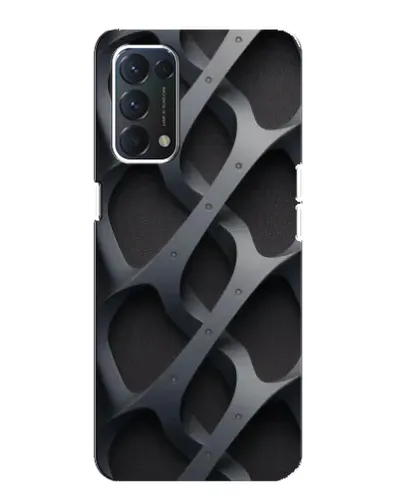 Чехол для OPPO Find X3 Lite с картинкой «Объемное серое плетение» Чехол для OPPO Find X3 Lite с картинкой «Объемное серое плетение»