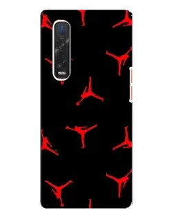 Чехол для OPPO Find X3 Pro с картинкой «Jordan Red Pattern»