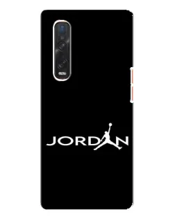 Чехол для OPPO Find X3 Pro с картинкой «Jordan White Logo»