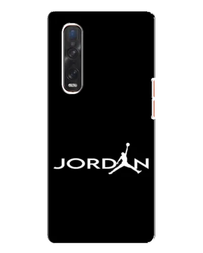 Чехол для OPPO Find X3 Pro с картинкой «Jordan White Logo»