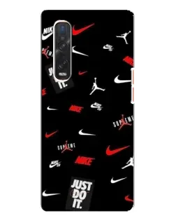 Чехол для OPPO Find X3 Pro с картинкой «Nike Mix Pattern»