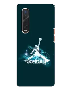 Чехол для OPPO Find X3 Pro с картинкой «Jordan Blue Fire»