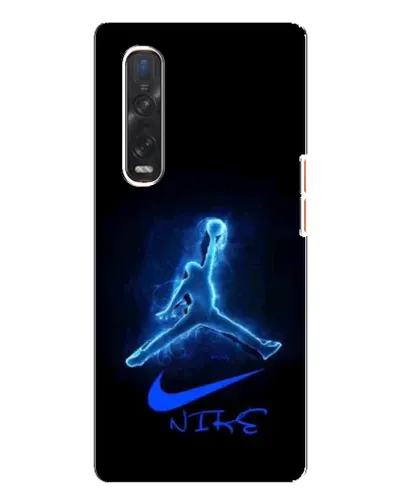 Чехол для OPPO Find X3 Pro с картинкой «Jordan Neon Blue»