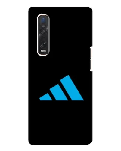 Чехол для OPPO Find X3 Pro с картинкой «Adidas Cyan Logo»
