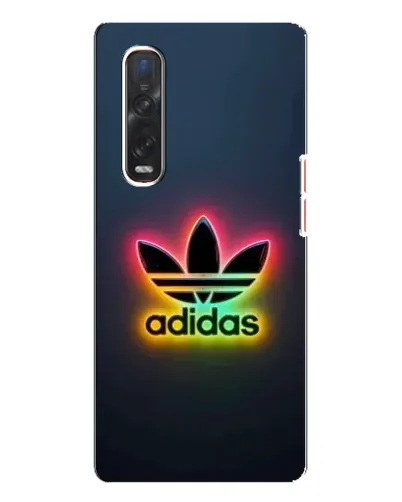 Чехол для OPPO Find X3 Pro с картинкой «Неоновый Adidas»