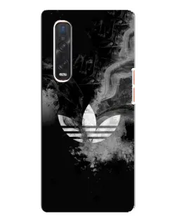 Чехол для OPPO Find X3 Pro с картинкой «Абстрактный дым Adidas»