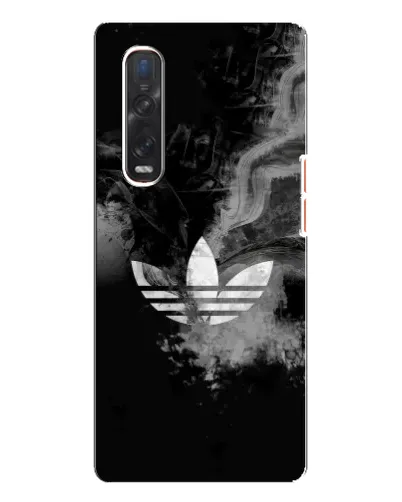 Чехол для OPPO Find X3 Pro с картинкой «Абстрактный дым Adidas»