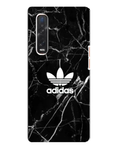 Чехол для OPPO Find X3 Pro с картинкой «Белый мрамор Adidas»