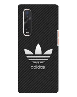 Чехол для OPPO Find X3 Pro с картинкой «Adidas Карбоновая текстура»