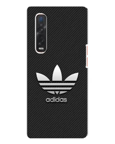 Чехол для OPPO Find X3 Pro с картинкой «Adidas Карбоновая текстура»