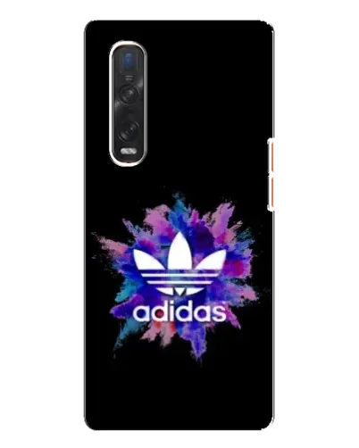 Чехол для OPPO Find X3 Pro с картинкой «Взрыв красок Adidas»
