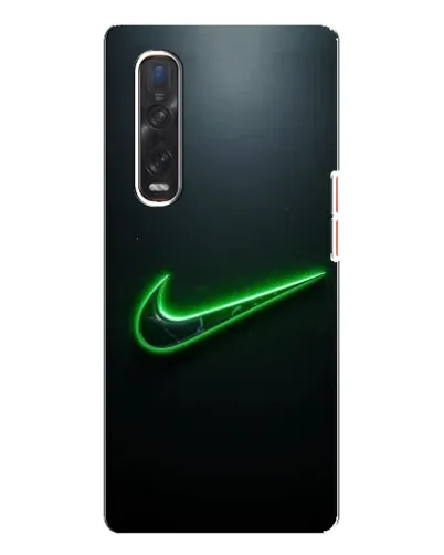 Чехол для OPPO Find X3 Pro с картинкой «Неоновый контур Nike»