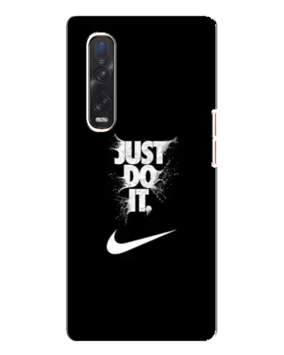 Чехол для OPPO Find X3 Pro с картинкой «Текстовый принт Nike»