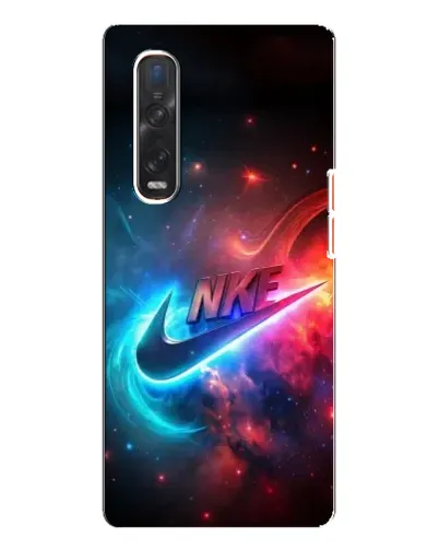 Чехол для OPPO Find X3 Pro с картинкой «Огненный логотип Nike»