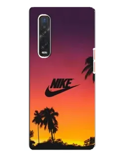 Чехол для OPPO Find X3 Pro с картинкой «Nike на закате солнца»