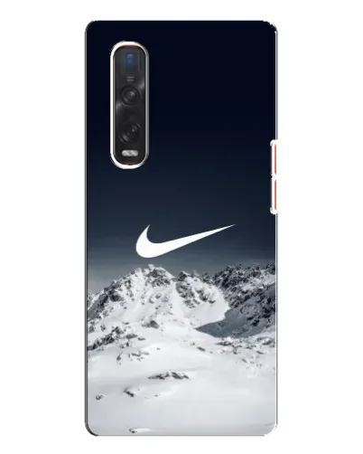 Чехол для OPPO Find X3 Pro с картинкой «Nike — зимние горы»