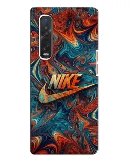 Чехол для OPPO Find X3 Pro с картинкой «Nike в абстракции»