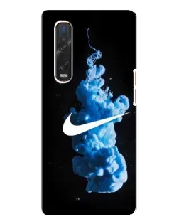 Чехол для OPPO Find X3 Pro с картинкой «Nike и синий дым»