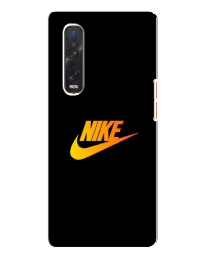 Чехол для OPPO Find X3 Pro с картинкой «Золотой логотип Nike»