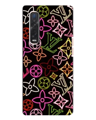 Чехол для OPPO Find X3 Pro с картинкой «Неоновый микс Nike»