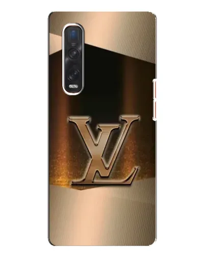 Чехол для OPPO Find X3 Pro с картинкой «LV — золотое сияние»