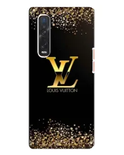 Чехол для OPPO Find X3 Pro с картинкой «LV — золотые искры»