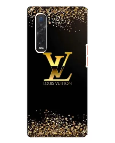 Чехол для OPPO Find X3 Pro с картинкой «LV — золотые искры»