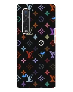 Чехол для OPPO Find X3 Pro с картинкой «Цветная монограмма LV»