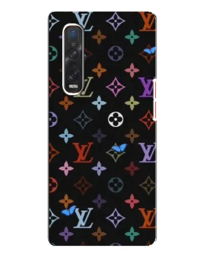 Чехол для OPPO Find X3 Pro с картинкой «Цветная монограмма LV»