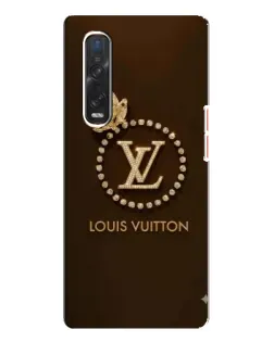 Чехол для OPPO Find X3 Pro с картинкой «LV — золотая печать»