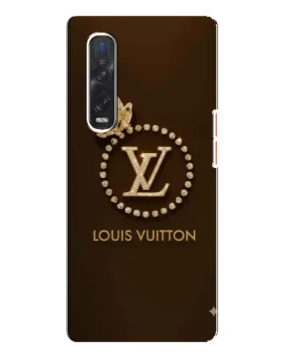 Чехол для OPPO Find X3 Pro с картинкой «LV — золотая печать»