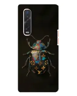 Чехол для OPPO Find X3 Pro с картинкой «LV — мраморный принт»
