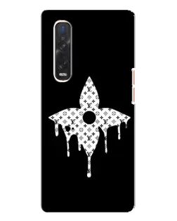 Чехол для OPPO Find X3 Pro с картинкой «Цветочная монограмма»