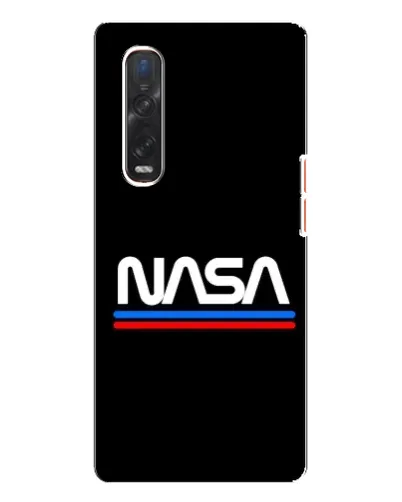 Чехол для OPPO Find X3 Pro с картинкой «NASA — классика Red Blue»