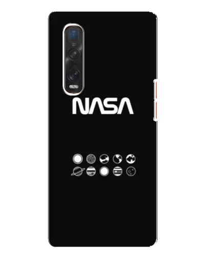 Чехол для OPPO Find X3 Pro с картинкой «NASA — технический принт»
