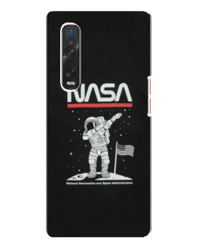 Чехол для OPPO Find X3 Pro с картинкой «NASA — шагаем по Луне»