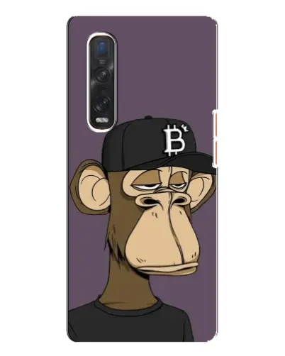 Чехол для OPPO Find X3 Pro с картинкой «Bored Ape в кепке»