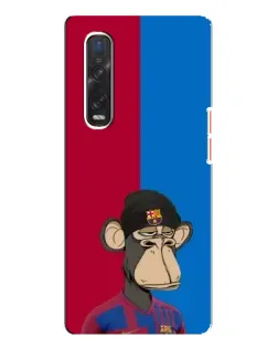 Чехол для OPPO Find X3 Pro с картинкой «Bored Ape — фанат Барсы»