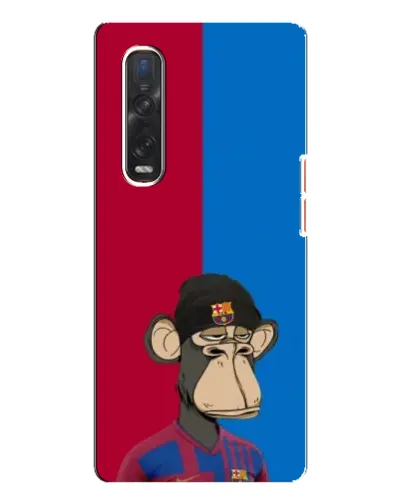 Чехол для OPPO Find X3 Pro с картинкой «Bored Ape — фанат Барсы»