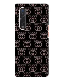 Чехол для OPPO Find X3 Pro с картинкой «Классическая монограмма Gucci»