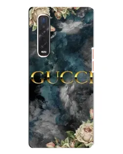 Чехол для OPPO Find X3 Pro с картинкой «Абстрактные цветы Gucci»