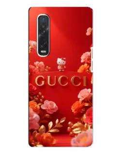 Чехол для OPPO Find X3 Pro с картинкой «Gucci — золотой сад»