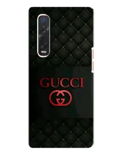 Чехол для OPPO Find X3 Pro с картинкой «Gucci — стеганый черный»