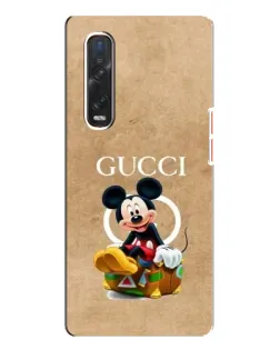 Чехол для OPPO Find X3 Pro с картинкой «Микки Маус Gucci — крафт»