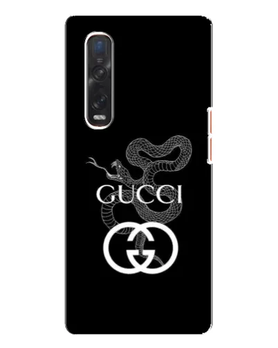 Чехол для OPPO Find X3 Pro с картинкой «Gucci — серебряная змея» Чехол для OPPO Find X3 Pro с картинкой «Gucci — серебряная змея»