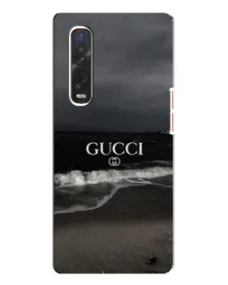 Чехол для OPPO Find X3 Pro с картинкой «Gucci — морской прибой»